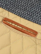 Men’s Quilted Jacket with Contrast Yoke