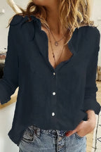 Women's Lightweight Button Up Blouse