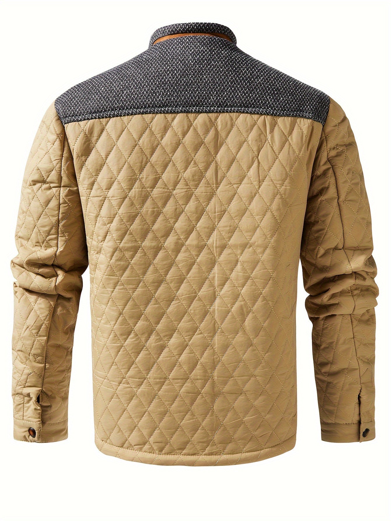 Men’s Quilted Jacket with Contrast Yoke