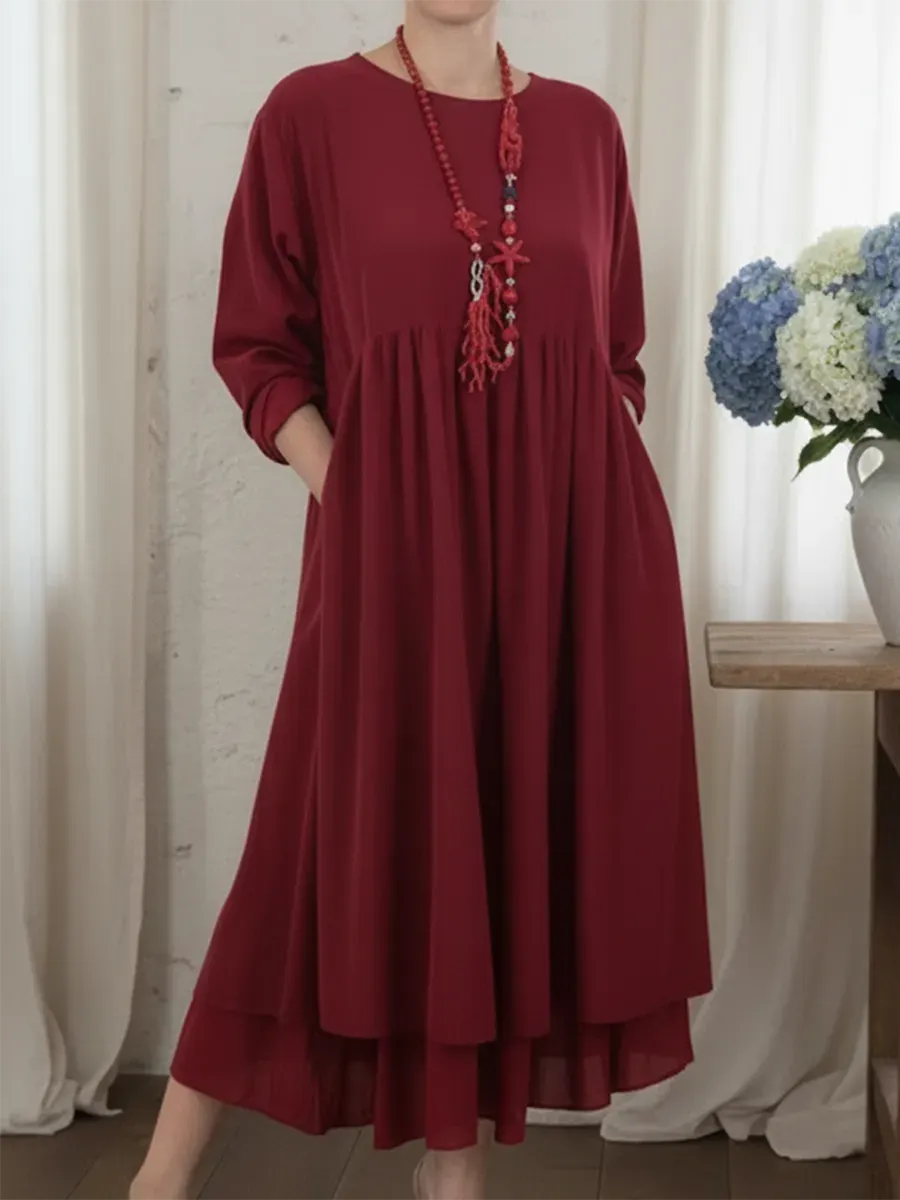 Women’s Long Sleeve Midi Dress