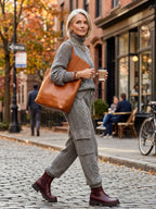 Women's Cable Knit Turtleneck Sweater and Pants Set