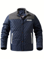 Men’s Quilted Jacket with Contrast Yoke