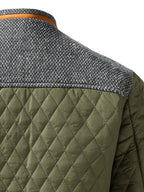Men’s Quilted Jacket with Contrast Yoke