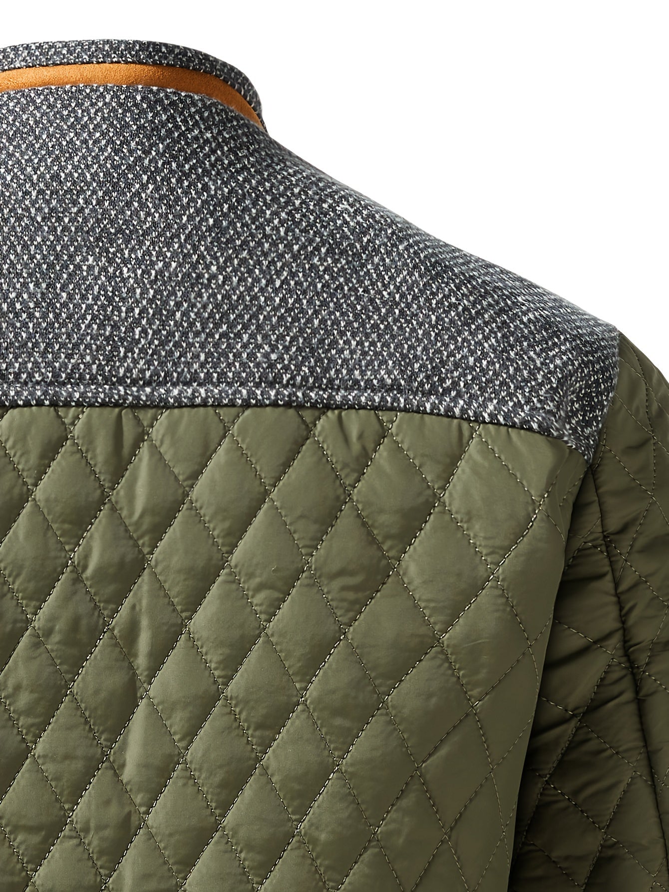 Men’s Quilted Jacket with Contrast Yoke