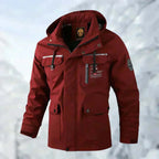 Men’s Hooded Utility Jacket with Flap Pockets