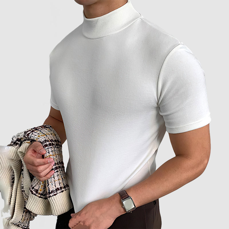 Men’s Slim Fit Mock Neck T-Shirt