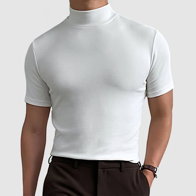 Men’s Slim Fit Mock Neck T-Shirt
