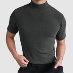 Men’s Slim Fit Mock Neck T-Shirt