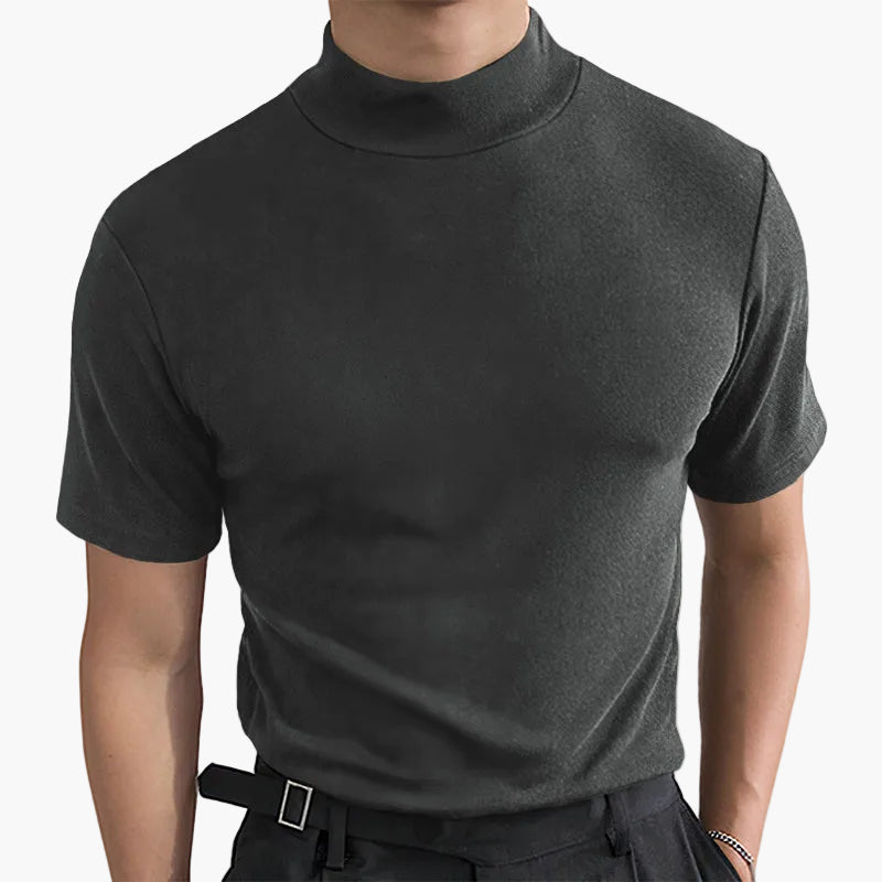 Men’s Slim Fit Mock Neck T-Shirt