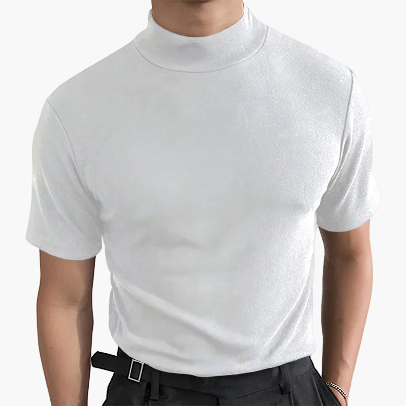 Men’s Slim Fit Mock Neck T-Shirt
