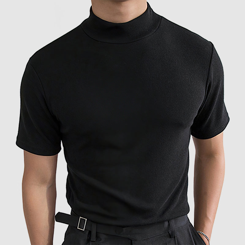 Men’s Slim Fit Mock Neck T-Shirt