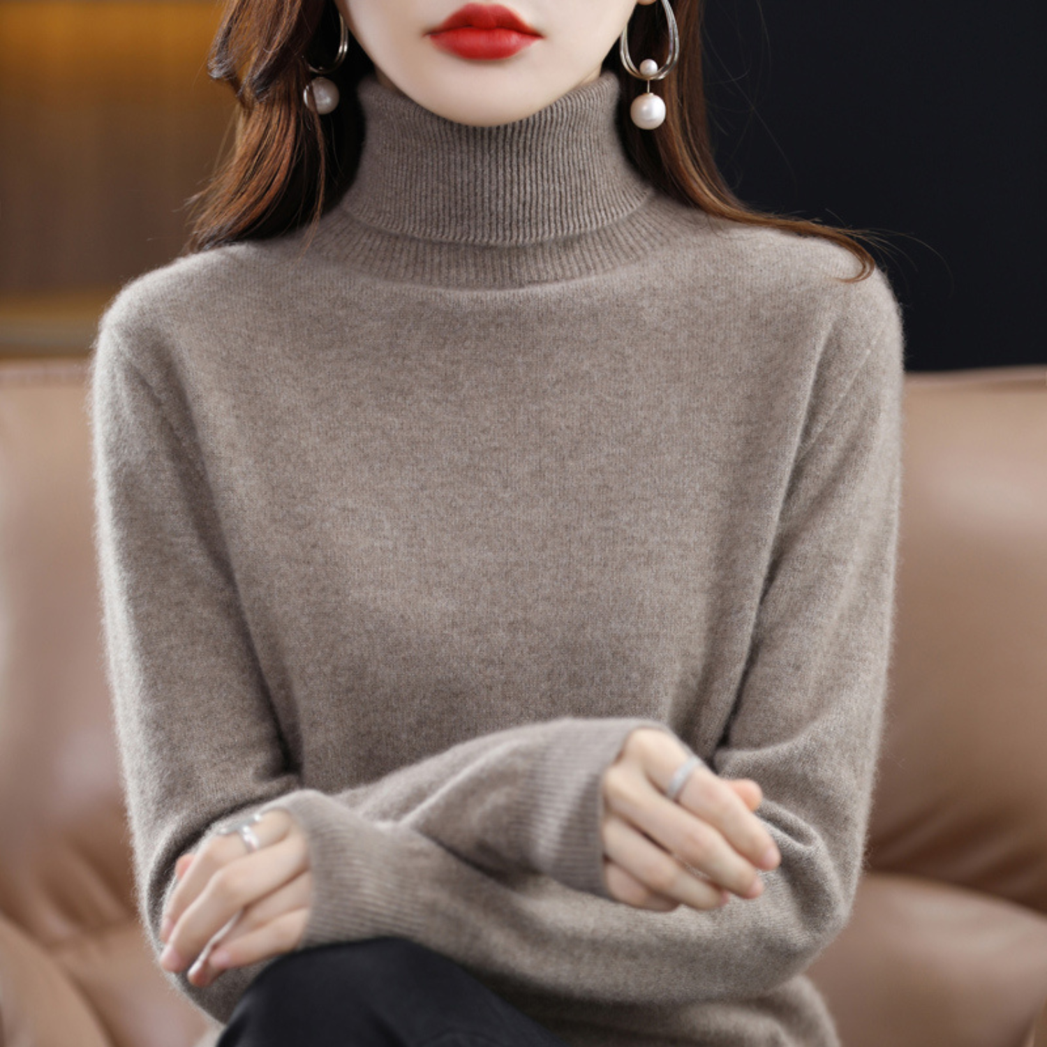 Women’s Knit Turtleneck Sweater