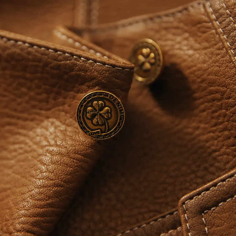 Women’s Cropped Button-Front Jacket with Patch Pockets