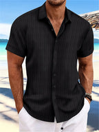 Men’s Textured Button Resort Shirt