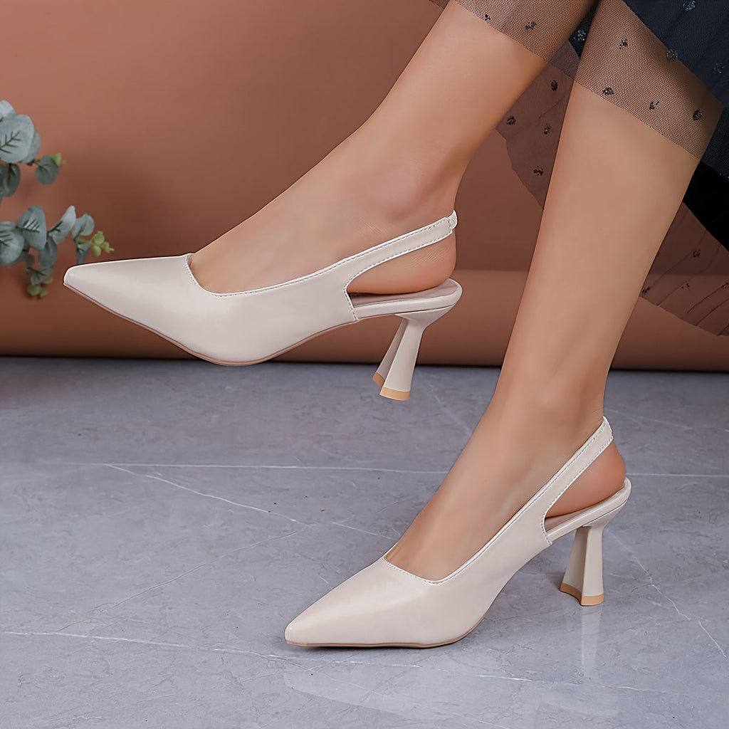 Women’s Slingback Heels with Pointed Toe