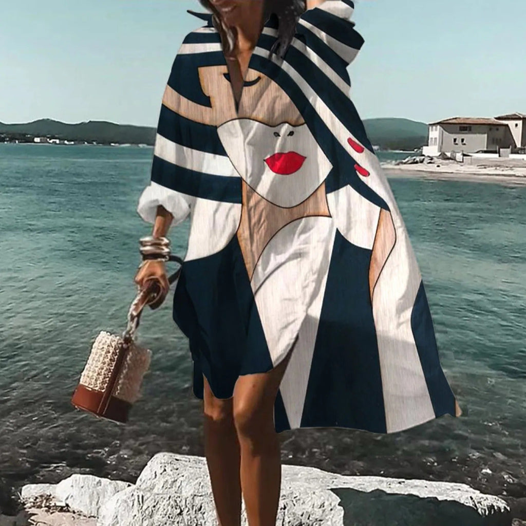 Women's Floral Button Up Shirt Dress