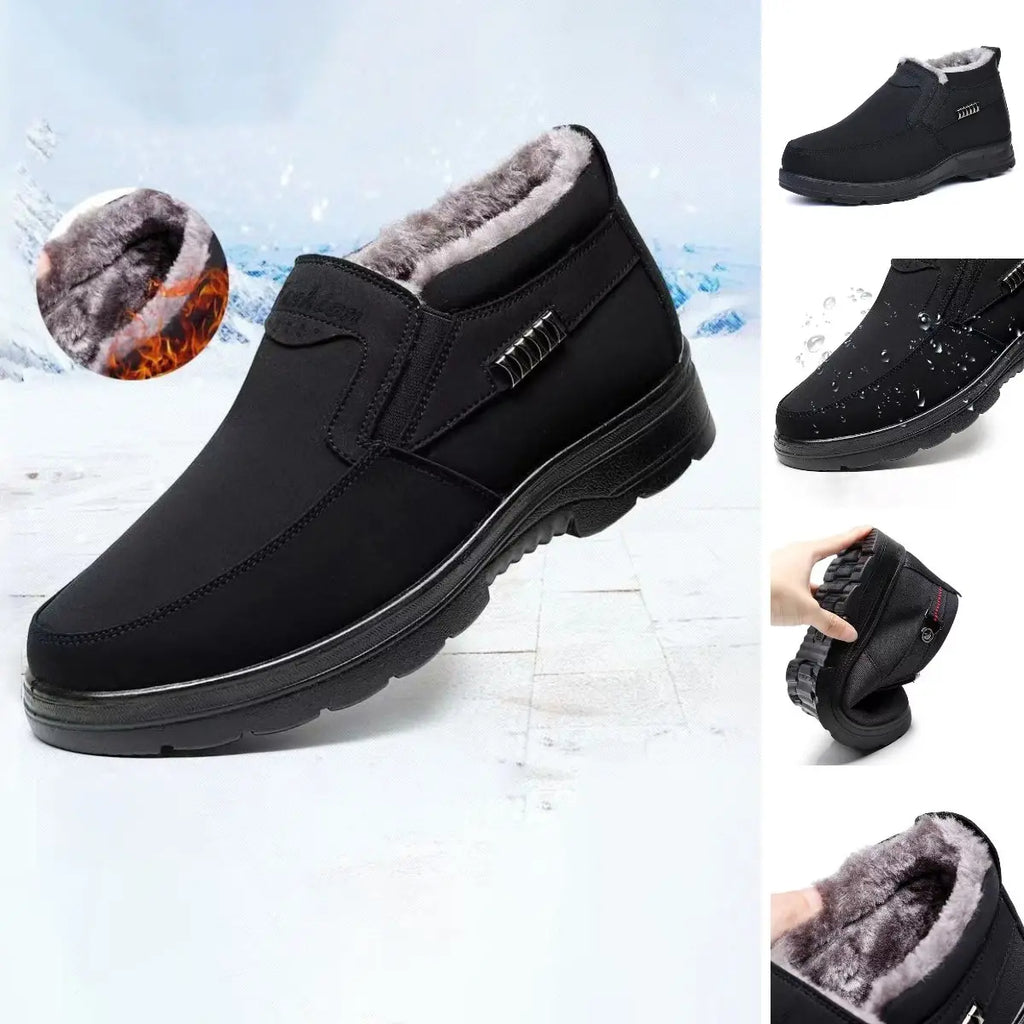 Men’s Plush-Lined Slip-On Ankle Boots