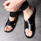 Men's Cross Strap Slide Sandals
