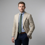 Men's Casual Blazer With Notch Lapels