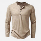 Men's Long Sleeve Henley Shirt