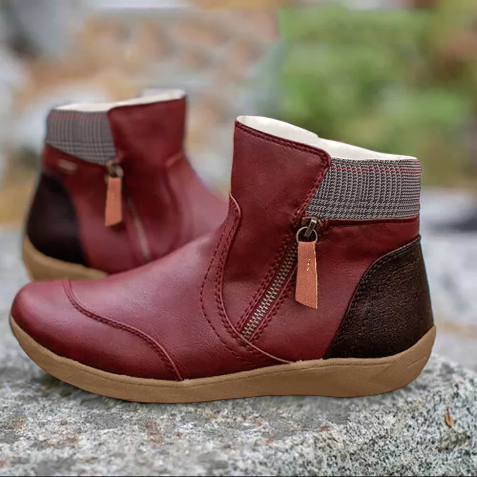 Women's Plush Lined Ankle Boots