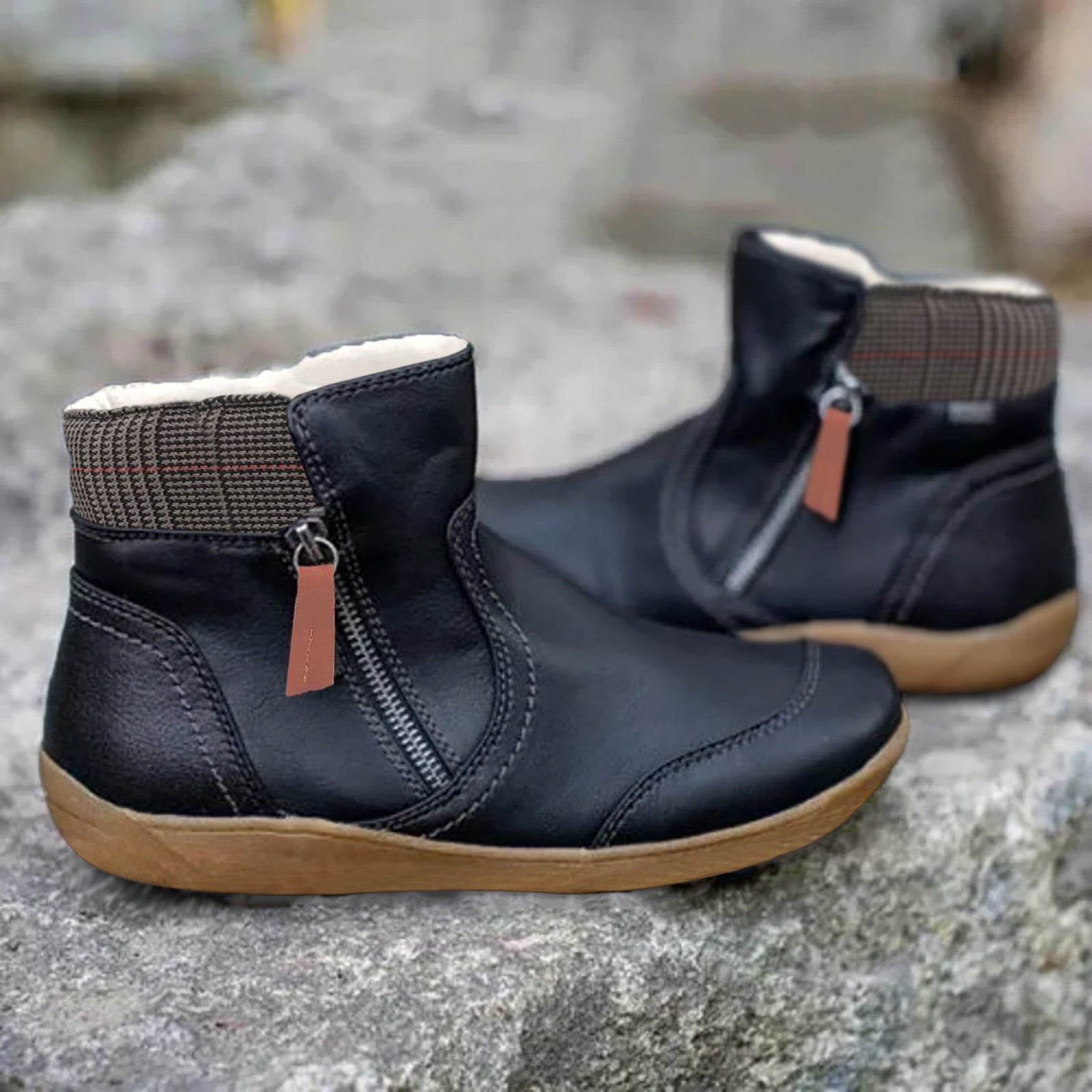 Women's Plush Lined Ankle Boots