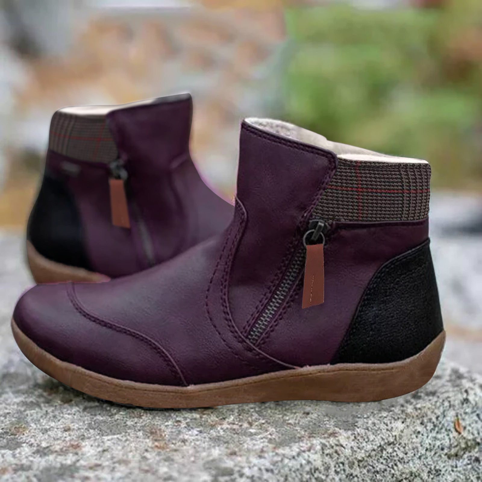 Women's Plush Lined Ankle Boots