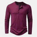 Men's Long Sleeve Henley Shirt