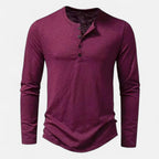 Men's Long Sleeve Henley Shirt