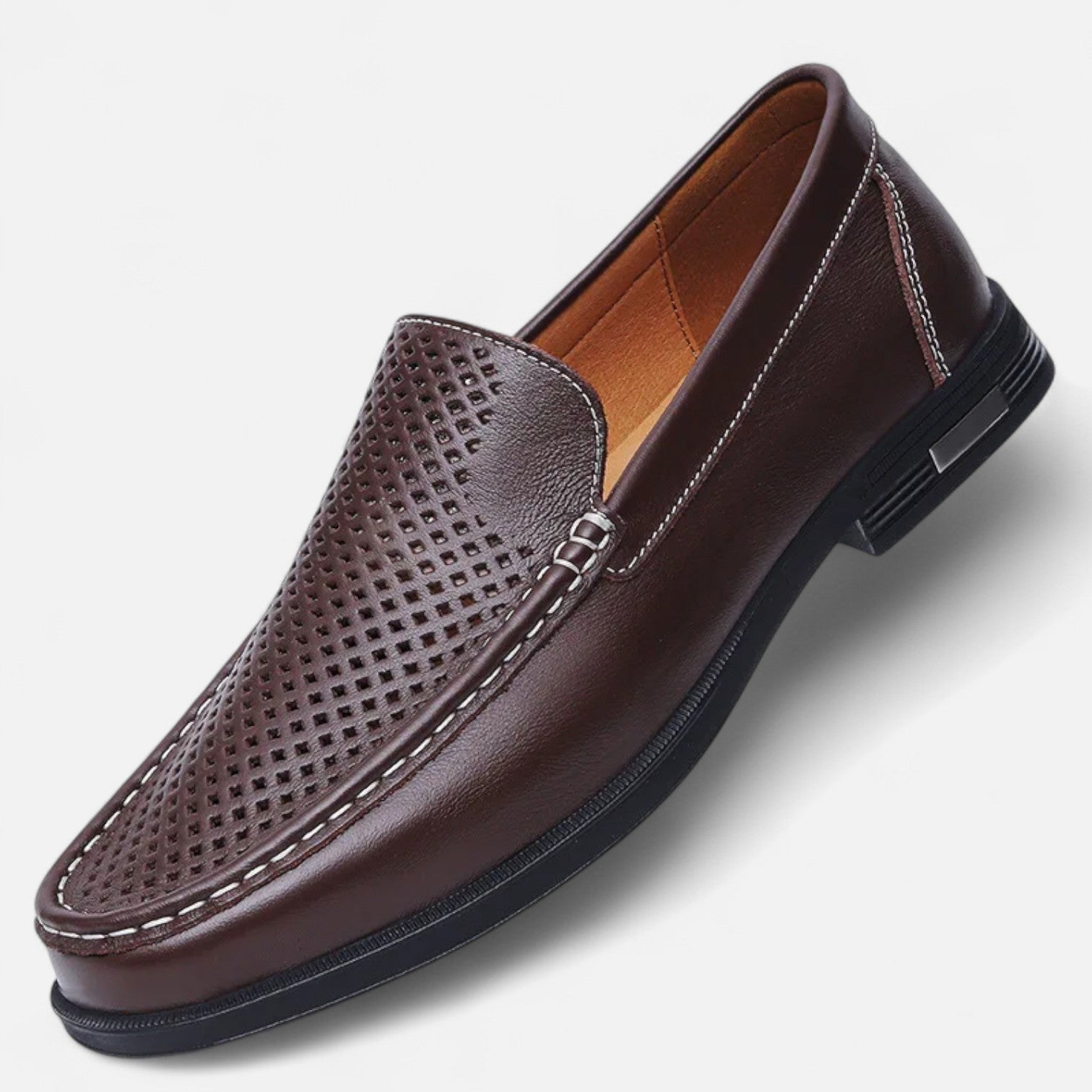 Men's Perforated Slip-On Loafers