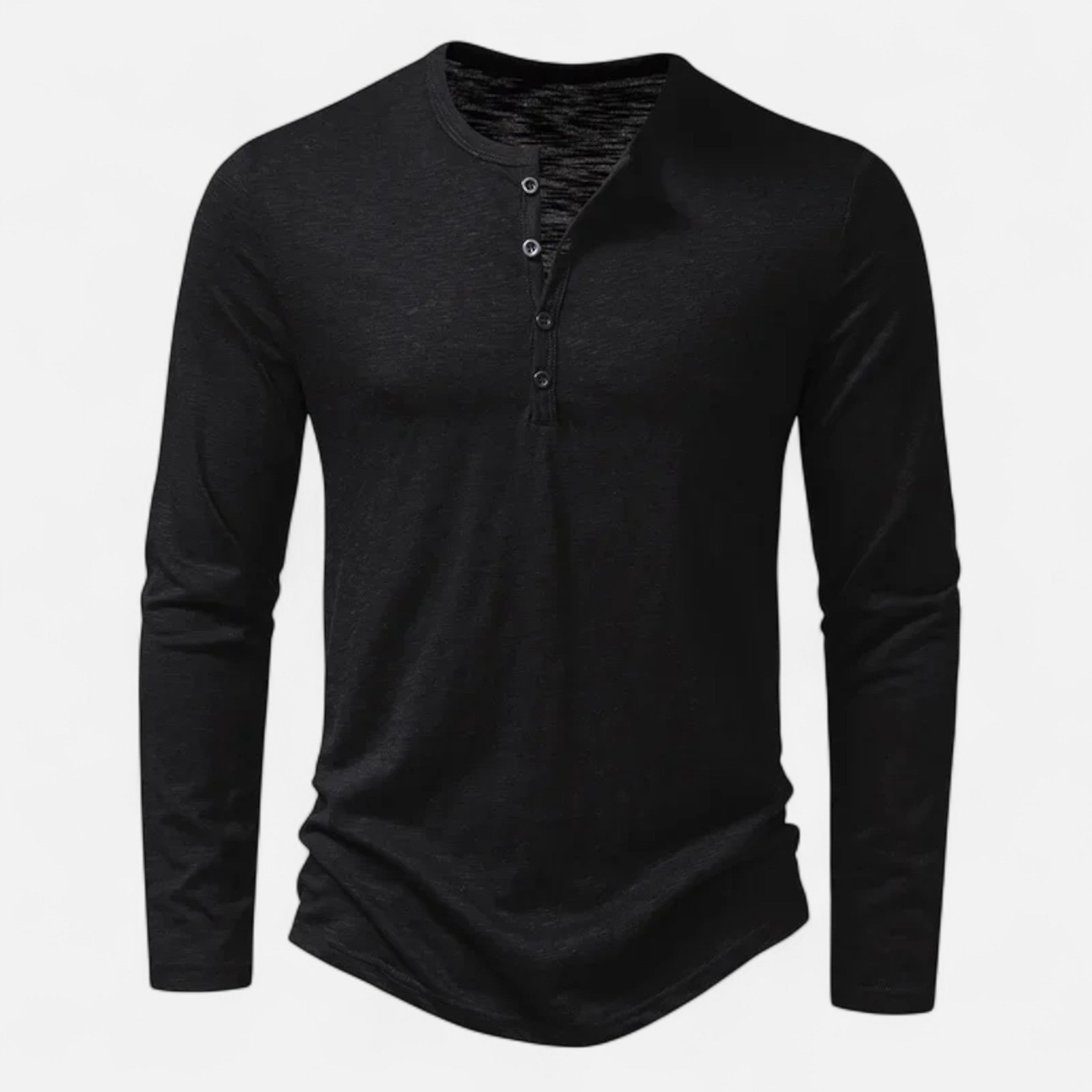 Men's Long Sleeve Henley Shirt