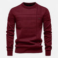 Men's Textured Crew Neck Sweater