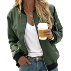 Women’s Zip-Up Bomber Jacket