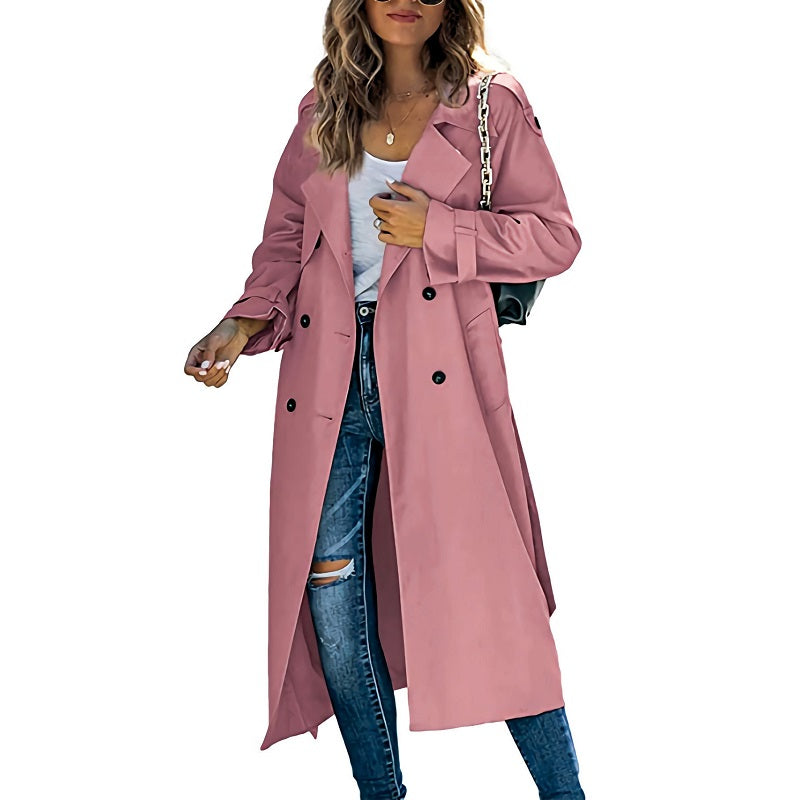 Women’s Double-Breasted Trench Coat