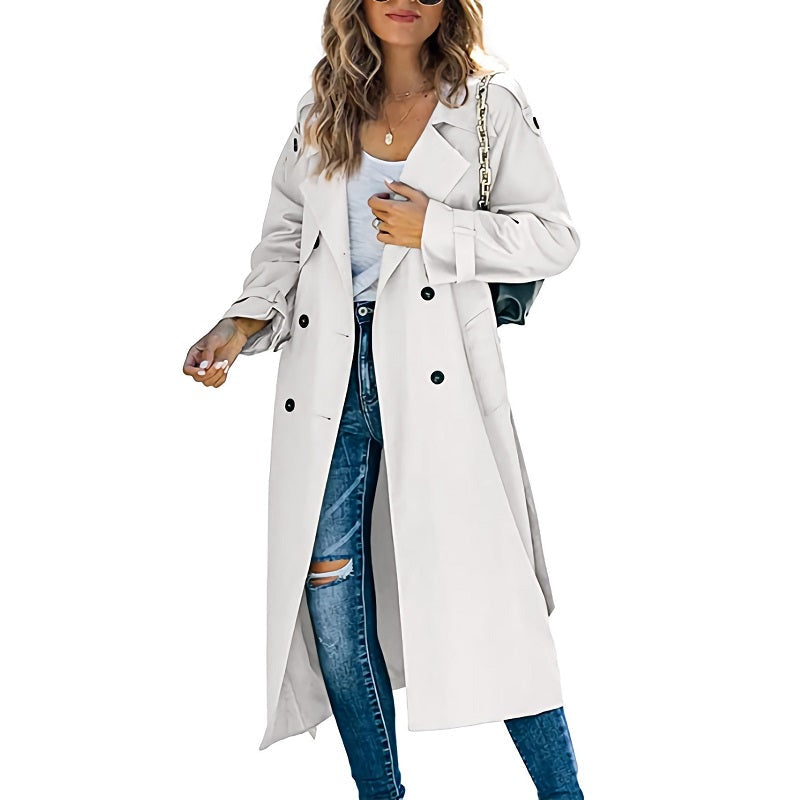 Women’s Double-Breasted Trench Coat