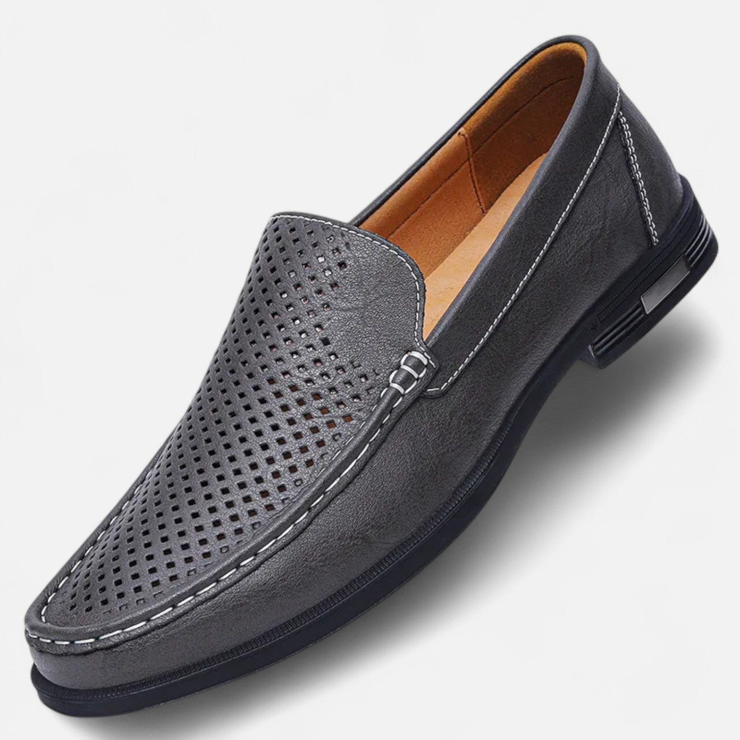 Men's Perforated Slip-On Loafers