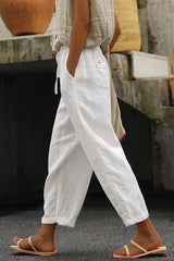 Women’s Relaxed Drawstring Wide-Leg Pants