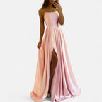 Women’s Satin Slit Maxi Dress