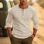 Men’s Long-Sleeve Henley Shirt