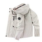 Men’s Hooded Utility Jacket with Flap Pockets