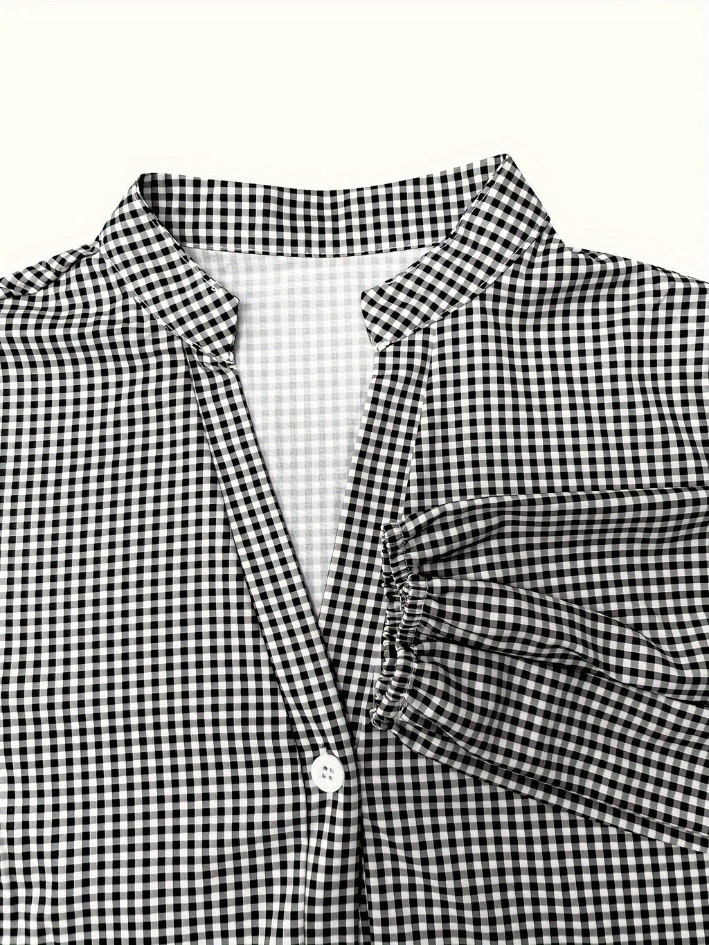 Women’s Tiered Gingham Shirt Dress