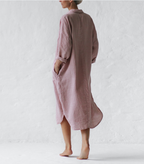 Women’s Relaxed Shirt Midi Dress