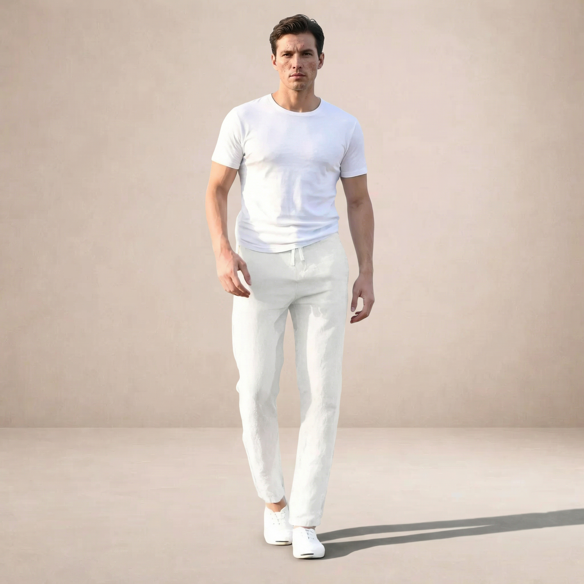 Men's Tapered Fit Casual Trousers