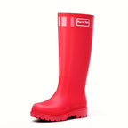 Women's Tall Rain Boots with Lug Sole