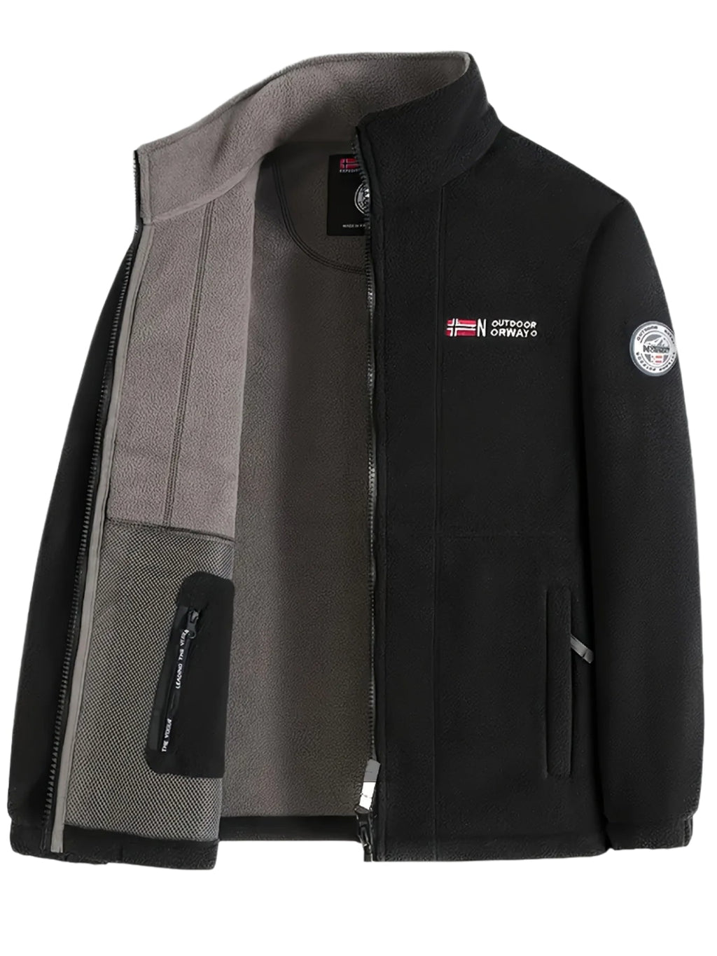 Men’s Full-Zip Stand Collar Jacket
