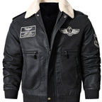 Men’s Aviator Jacket with Contrast Collar
