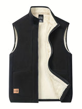 Men's Zip Front Stand Collar Vest