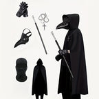 Halloween Plague Doctor Costume with Beak Mask