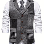 Men’s Formal Patchwork Vest