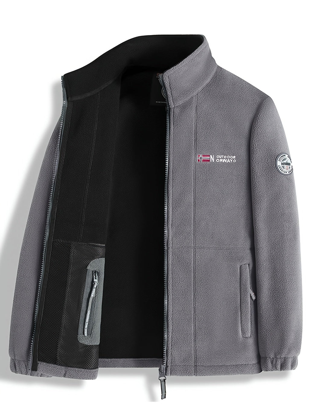 Men’s Full-Zip Stand Collar Jacket